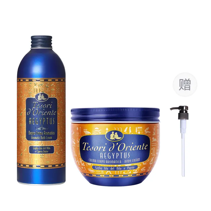 

Очищающий гель для тела и питательный защитный крем-лосьон набор 500мл+300мл Tesori D'Oriente, Cleopatra (bath + body lotion)