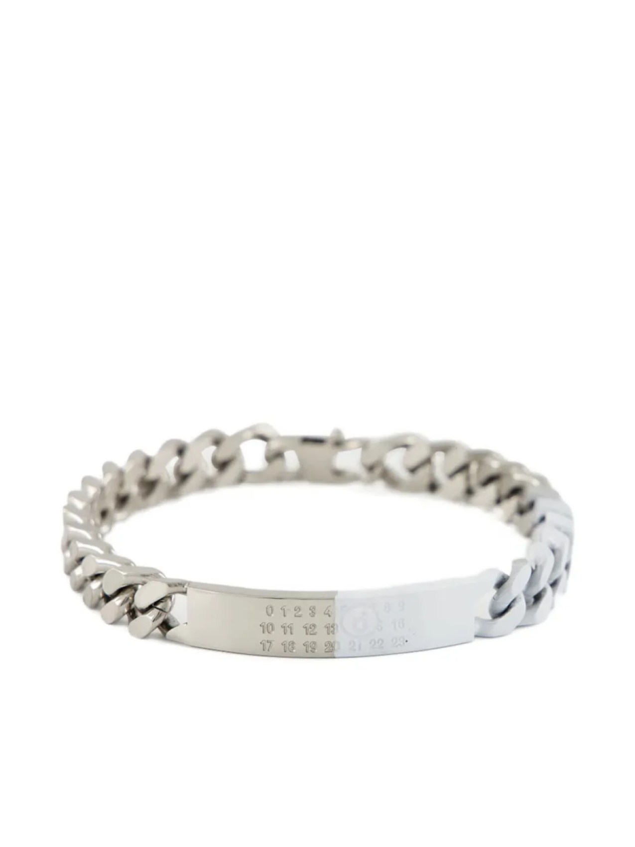 

MM6 Maison Margiela браслет с декором Numbers, серебряный