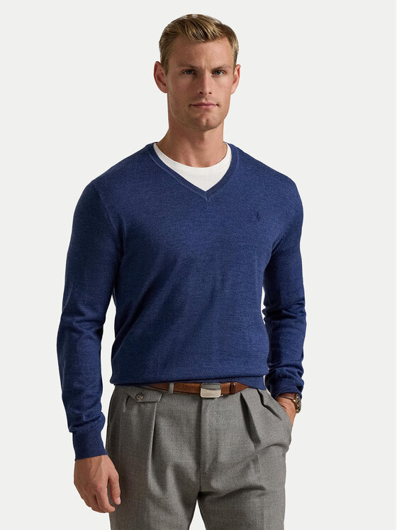 

Свитер slim fit 710946142006 Polo Ralph Lauren, синий