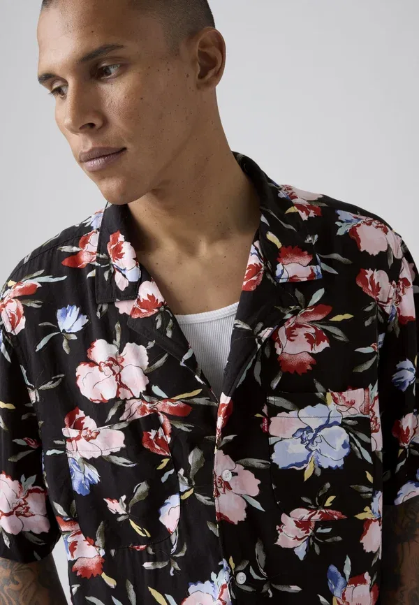 Рубашка классическая кемпер Levi'S, blake brushstroke floral v3 jet black plain weave, черный — фото 4