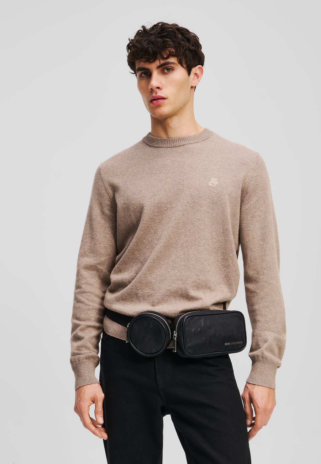 

Сумка через плечо MONOGRAM TONAL - Across body bag KARL LAGERFELD, черный