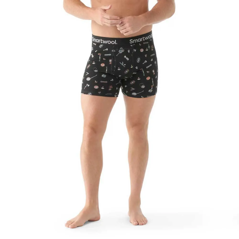 

Базовый слой Smartwool Merino Print Brief boxers, черный