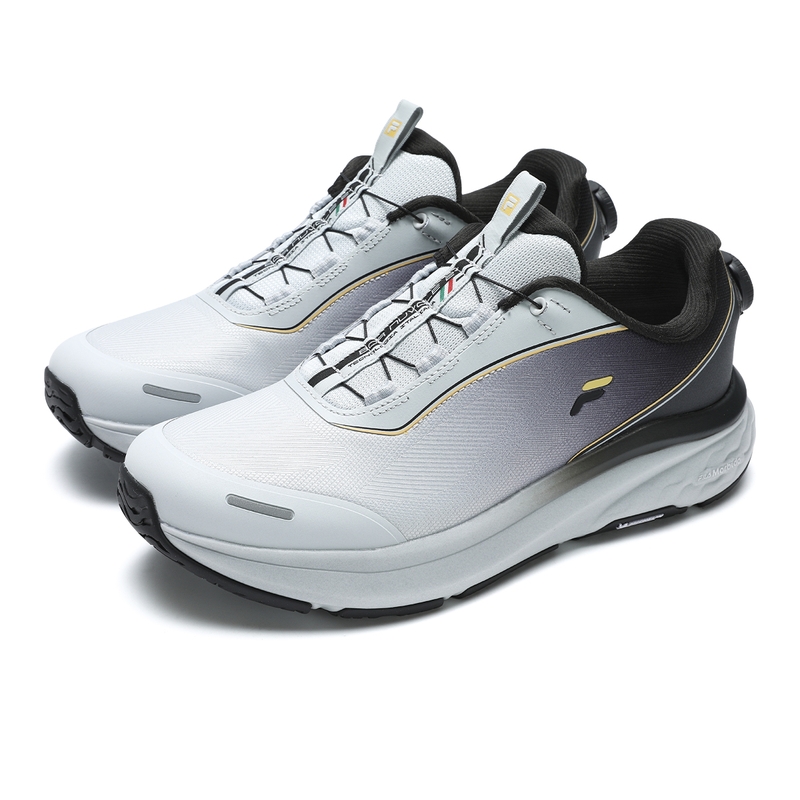 BOA NUVOLE 2 Амортизирующие Дышащие Низкие Беговые Кроссовки Мужские Sun Rock Gray FILA, Solar Rock Gray — фото 3