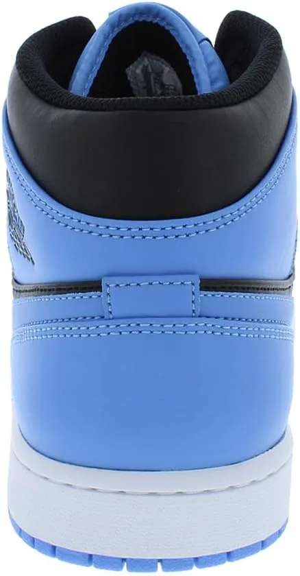 Кроссовки Jordan Air 1 Mid унисекс для взрослых, синий/черный/белый — фото 2