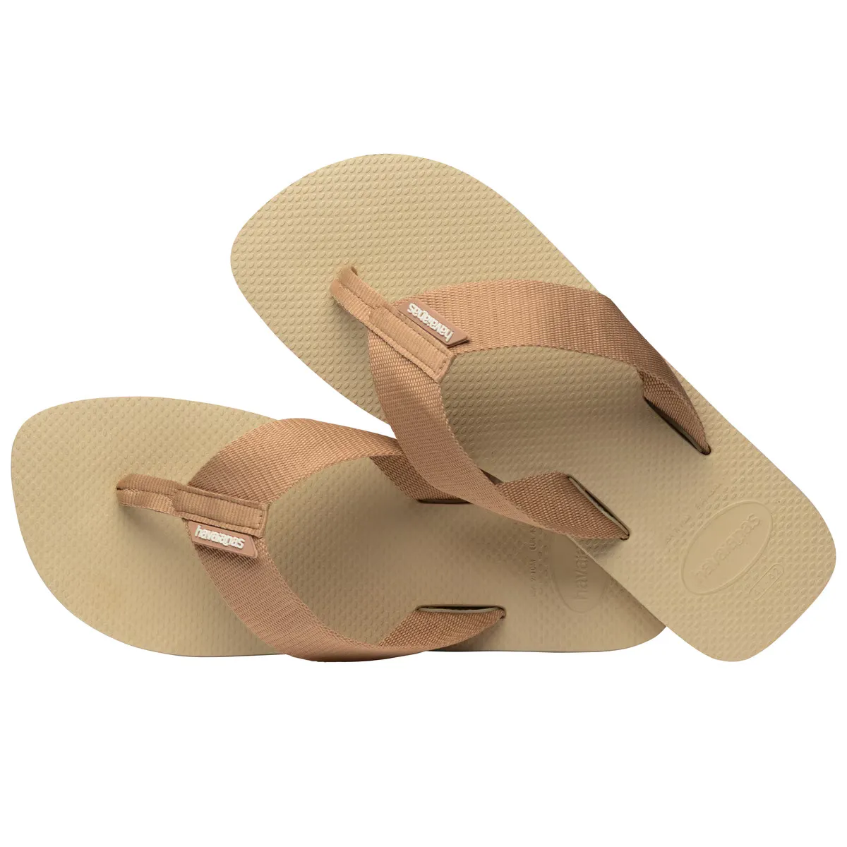 Мужские шлепанцы Hav. Городской базовый материал Песочно-серый 456 Havaianas, натуральный — фото 4