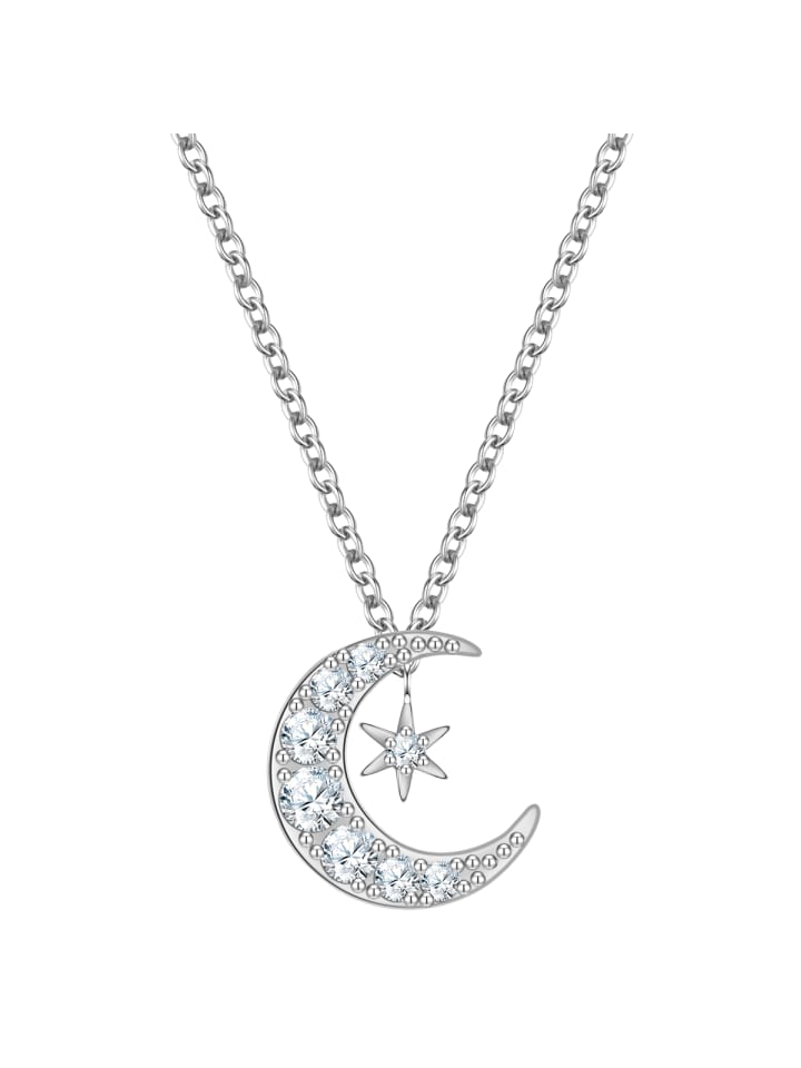 

Rafaela Donata Колье «Луна/Звезда» из стерлингового серебра с фианитами в серебряной оправе