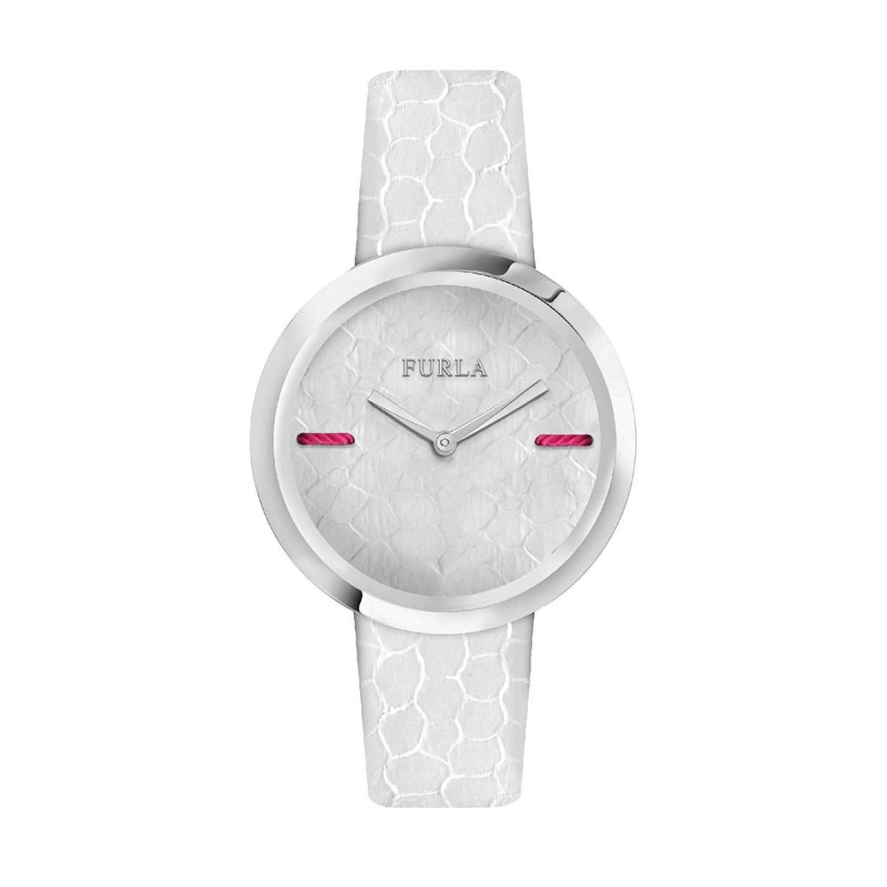 

Белые кожаные часы Furla