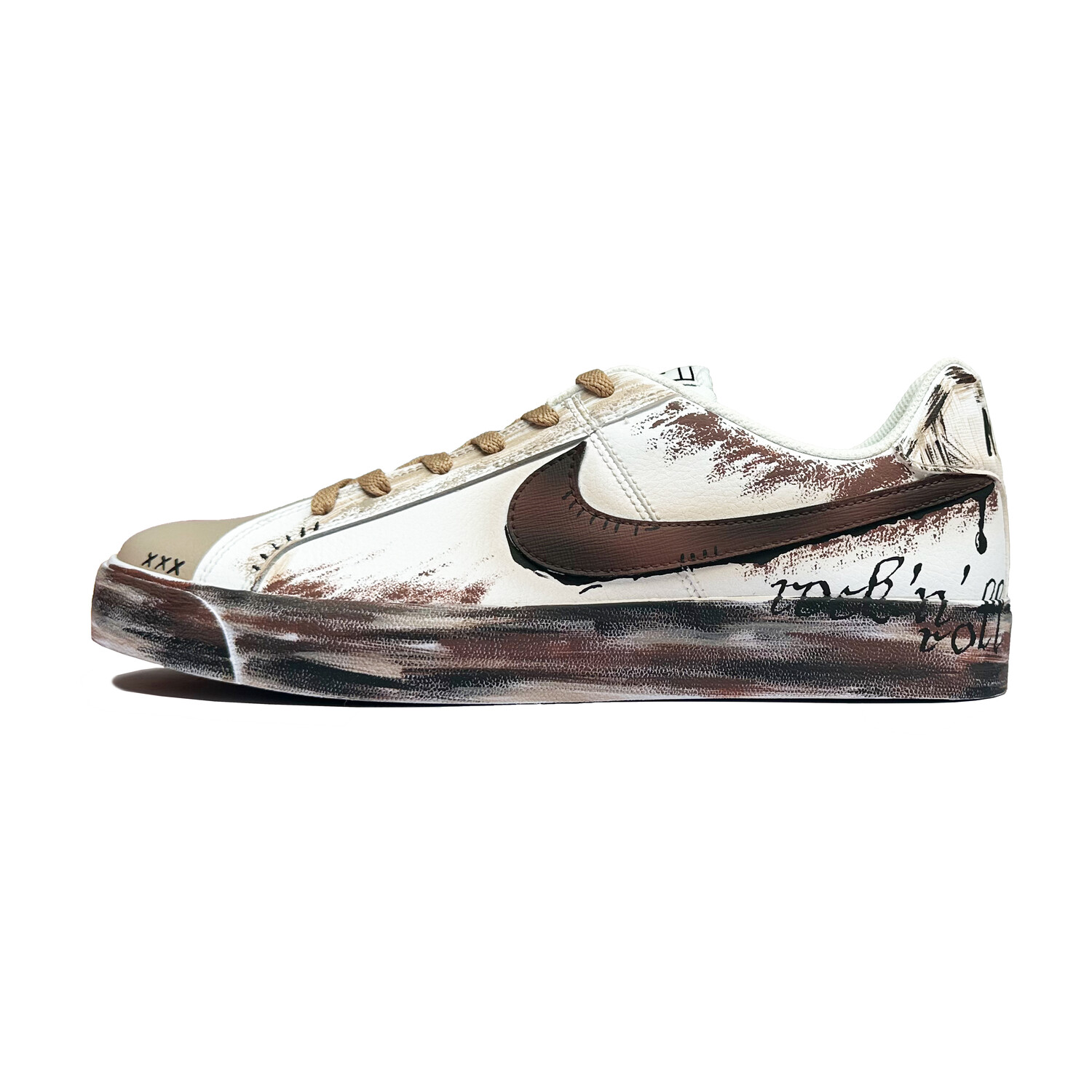 

Скейтборд-кеды Court Royale унисекс с низким верхом бежево-коричневый Nike