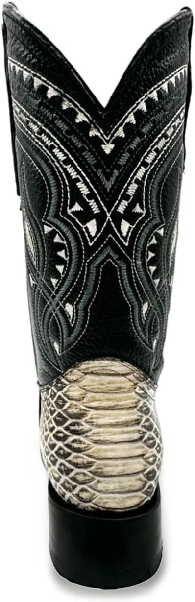 

Мужские вестерн-бутсы The Western Shops из настоящей кожи с экзотическим змеиным принтом и квадратным носком