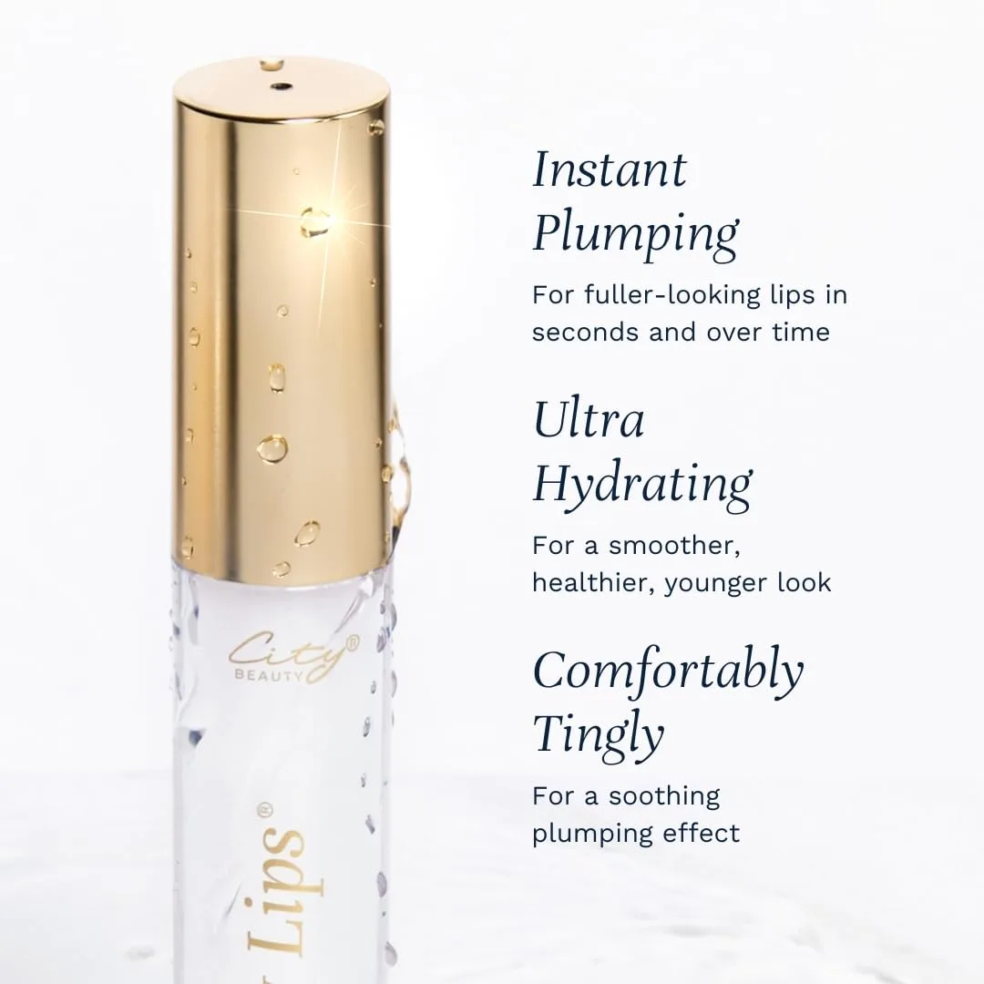 Бестселлеры City Beauty City Lips - Sun Diego 0,16 унции, Tinsel Town 0,16 унции, Pink Nude 0,16 унции - Тонирующий блеск для губ с гиалуроновой кислотой и пептидами для увлажнения губ., Pink — фото 3