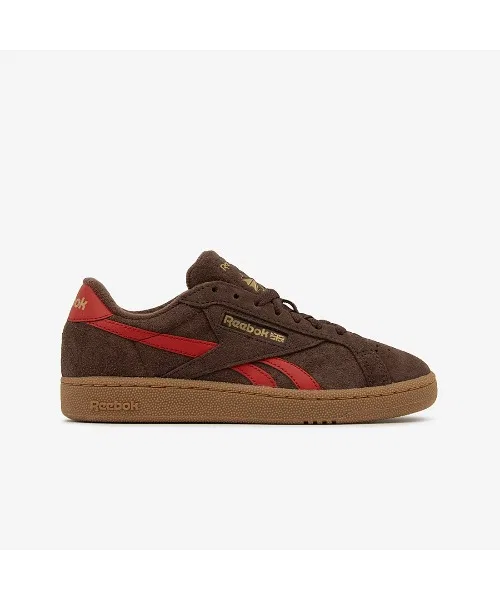 Унисекс кроссовки Reebok Club C Grounds из замши и кожи оливковые — фото 2