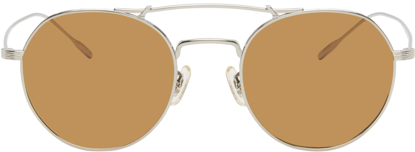 

Серебряные солнцезащитные очки Reymont Oliver Peoples
