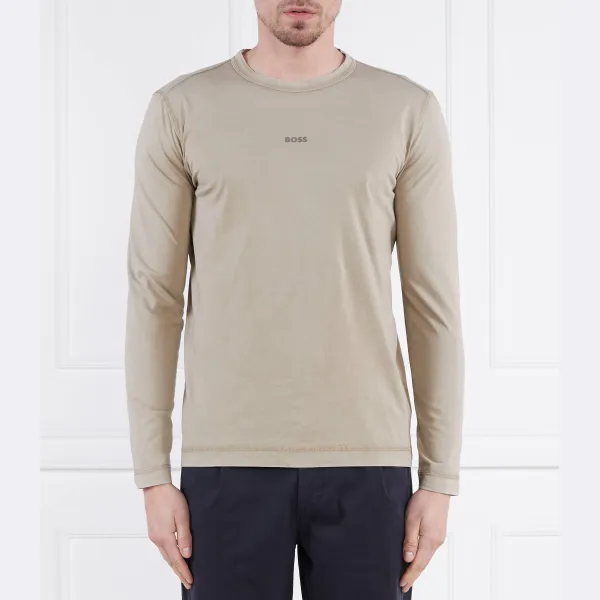 

Лонгслив стандартного кроя tokkslong Boss, бежевый