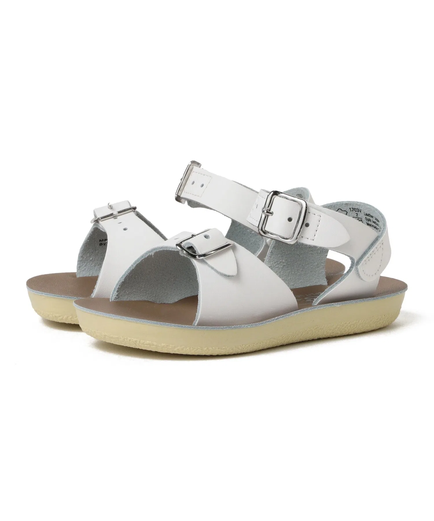 Детские кожаные сандалии SALT WATER SANDALS Surfer синие — фото 3