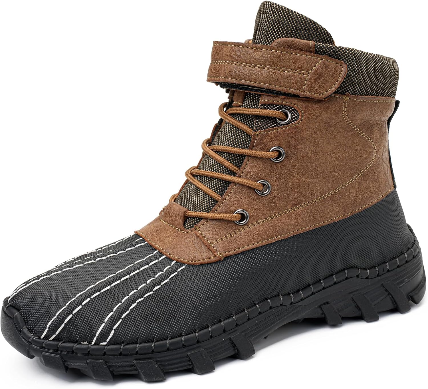 

Мужские водонепроницаемые высокие туристические ботинки Tsuukuie, верх из микрофибры и кожи, стелька с эффектом памяти, противоскользящая резиновая подошва, доступны с сетчатой или плюшевой подкладкой, хаки