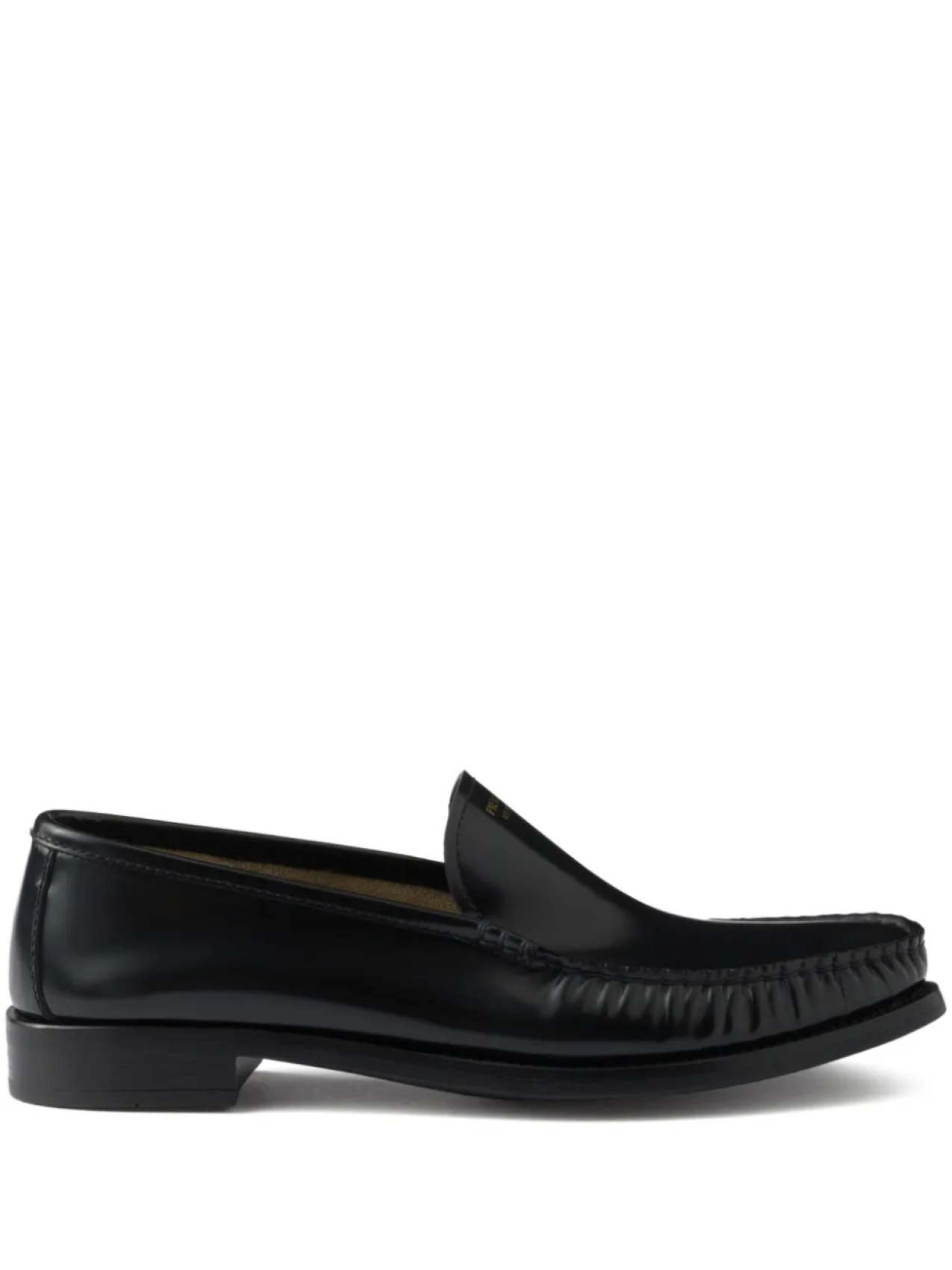 Prada кожаные лоферы, черный