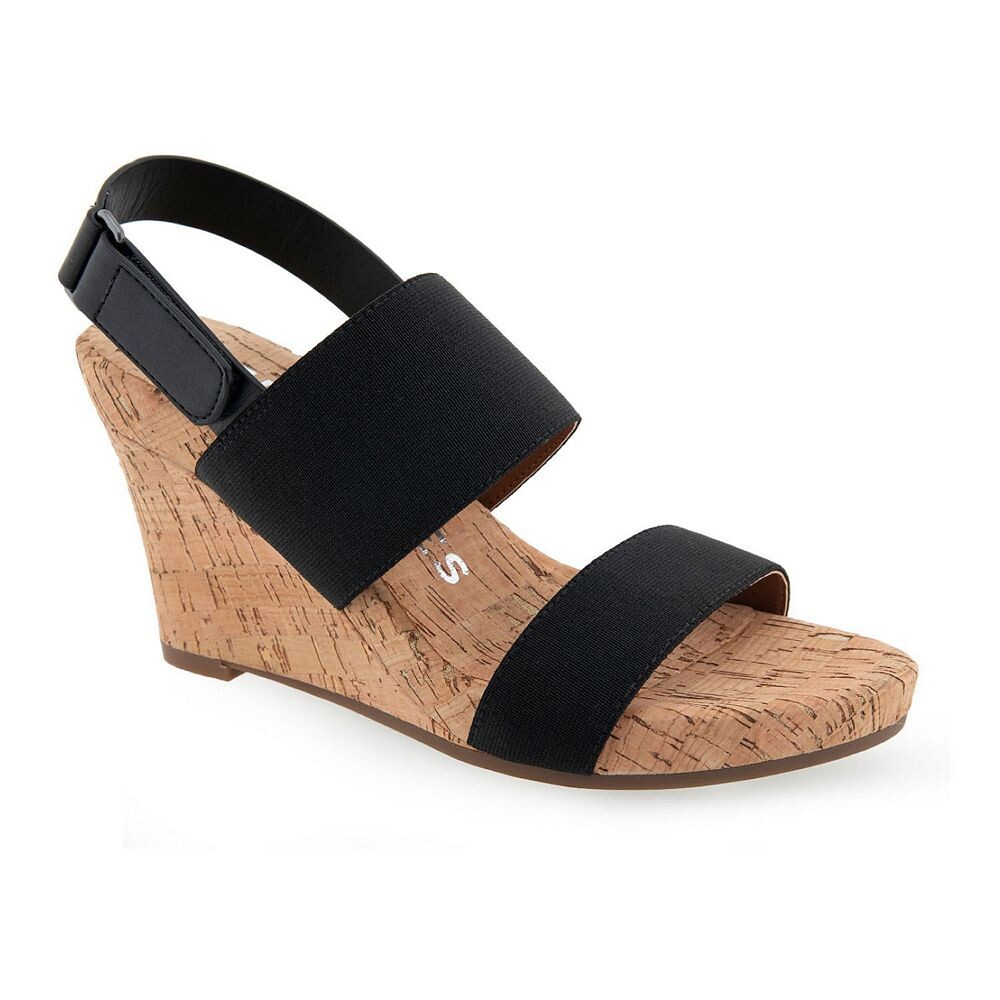 

Женские сандалии на танкетке Aerosoles Phoenix, цвет Black Elastic