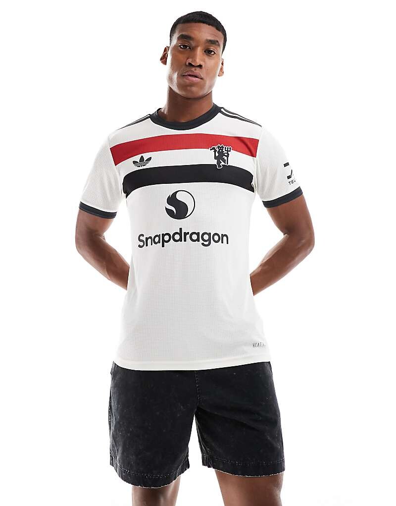 

adidas Football — Manchester United 24/25 Third Authentic — футболка из белого джерси
