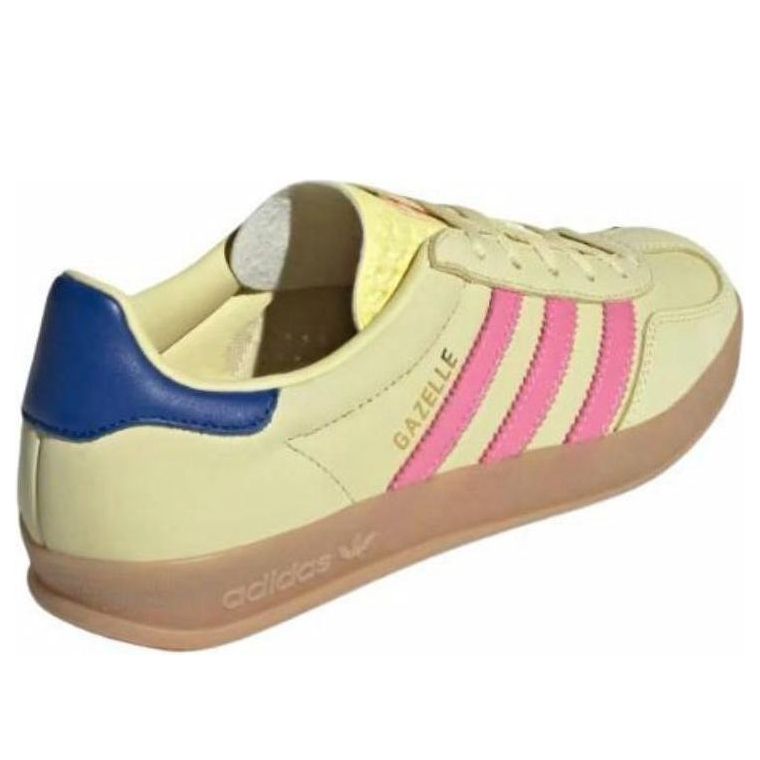 Кроссовки (WMNS) adidas Gazelle Indoor 'Powder Yellow Lucid Pink' — фото 4