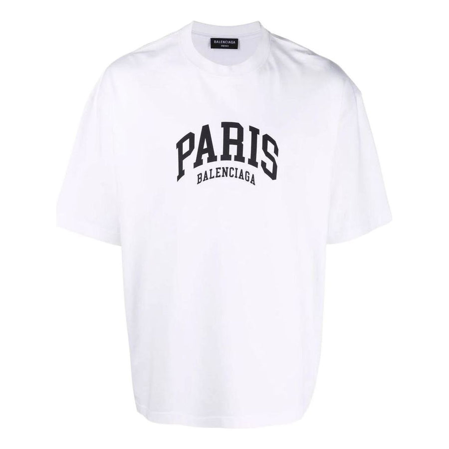 

Футболка Balenciaga Cities Paris T-shirt Medium Fit 'White', белый