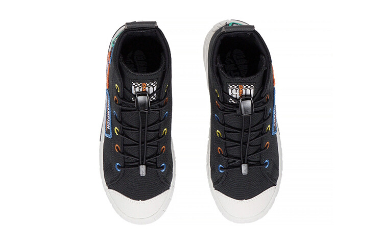 Детские кроссовки для скейтбординга GS High-top черного/синего/желтого/оранжевого цвета Lining Young — фото 4