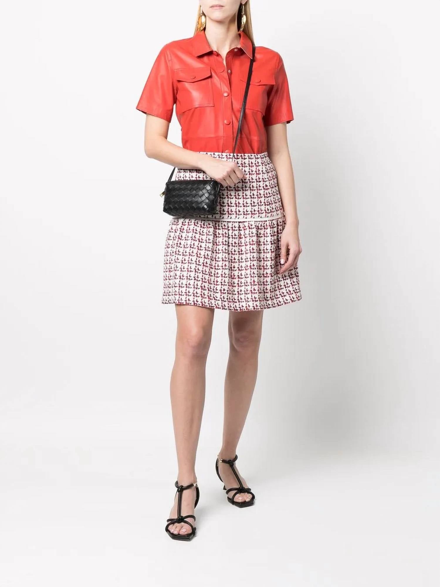 

Женская фактурная юбка А-силуэта бежевого цвета Salvatore Ferragamo, бежевый