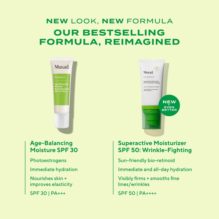 Крем для лица SPF50 MURAD Суперэффективный увлажняющий против морщин с и солнцезащитным ретинолом — фото 3