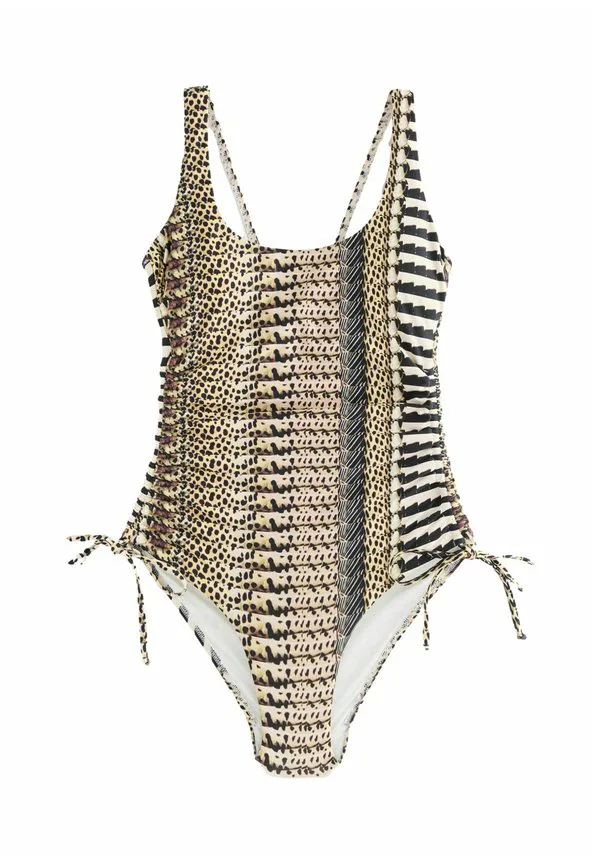 

Купальник прямого кроя с драпировкой для коррекции фигуры и эффектом округлых ягодиц. Next, Brown Multi Animal, Коричневый, Купальник прямого кроя с драпировкой для коррекции фигуры и эффектом округлых ягодиц. Next, Brown Multi Animal