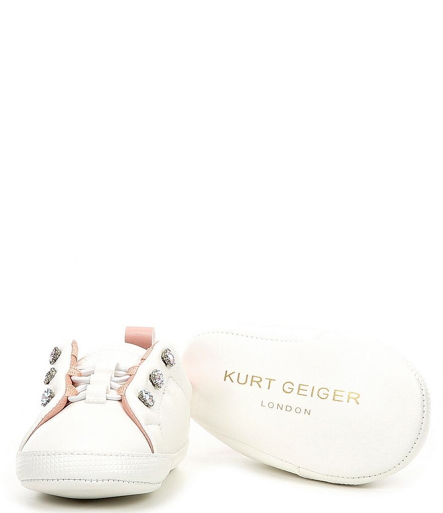 

Кроссовки для кроватки Kurt Geiger London Girls Baby Liviah со стразами (для младенцев), белый