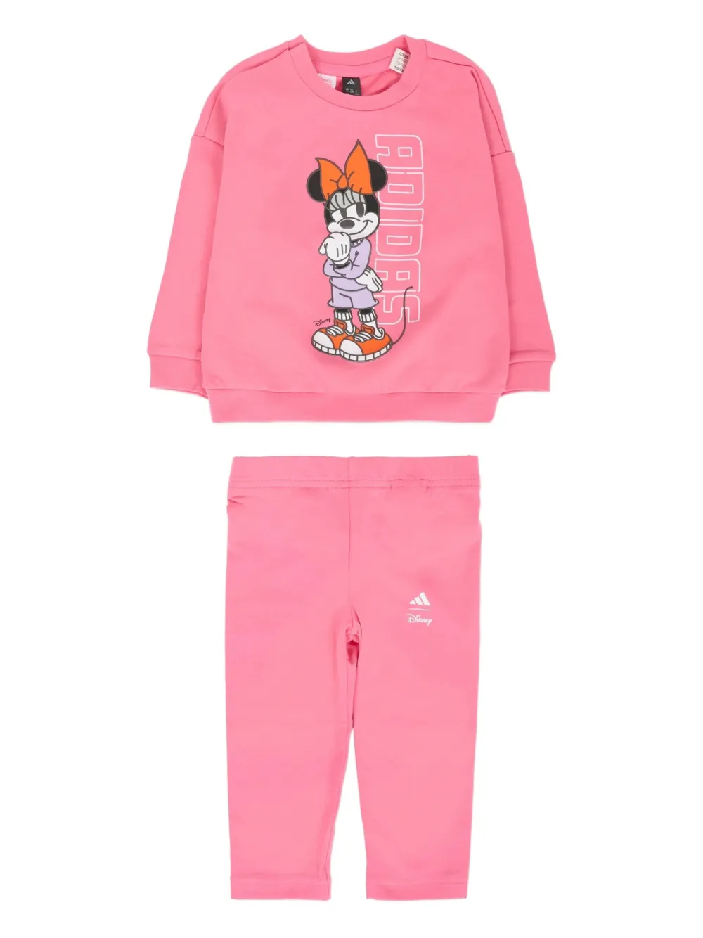 

Спортивный костюм с логотипом Disney Adidas Kids, розовый