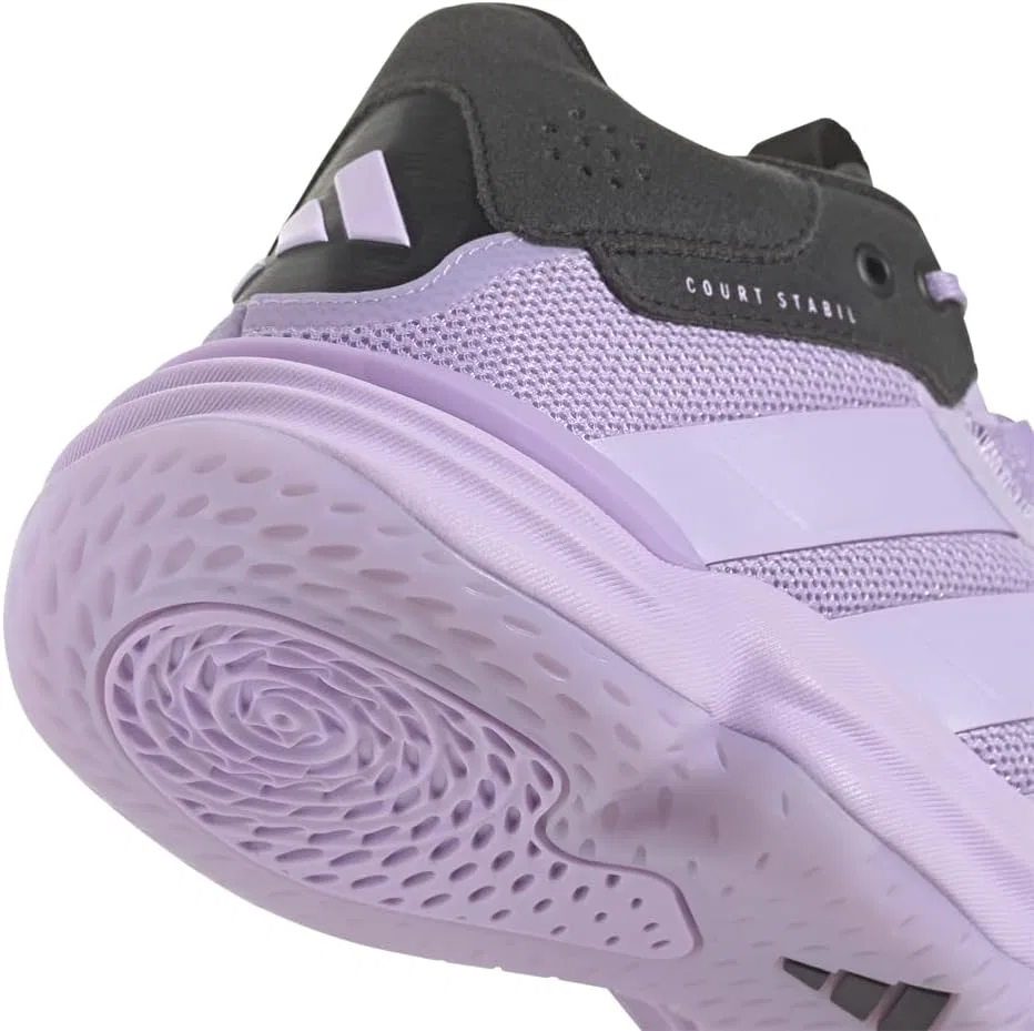 Кроссовки для тенниса adidas Courtstabil W, белый/синий/оранжевый, 6 US — фото 3