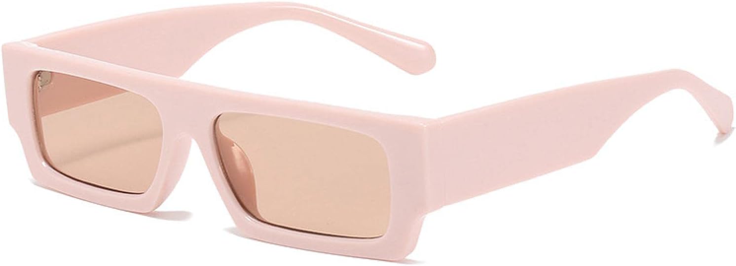 

Модные прямоугольные женские солнцезащитные очки в винтажном стиле с леопардовым принтом, темно-зеленые очки, мужские солнцезащитные очки с защитой от УФ-излучения UV400 VVTWSSW, Pink Champagne