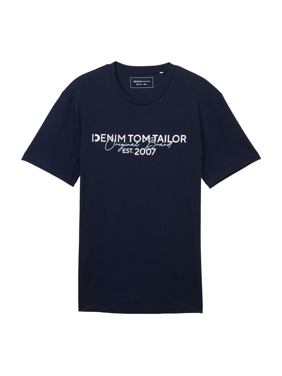 

Футболка TOM TAILOR DENIM, цвет Navy/Light blue
