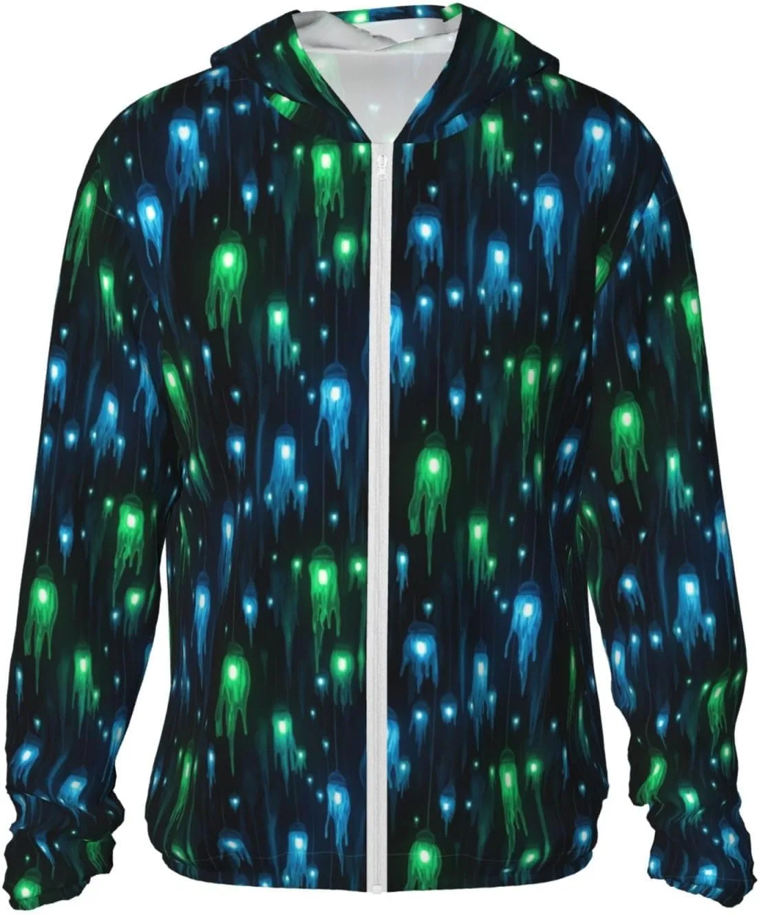 

Supdreamc Unisex UPF 50+ легкая худи с длинным рукавом на молнии