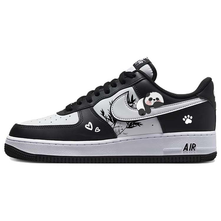 

Nike Кроссовки Air Force 1 скейтерские унисекс низкие черно-белые, цвет White Black