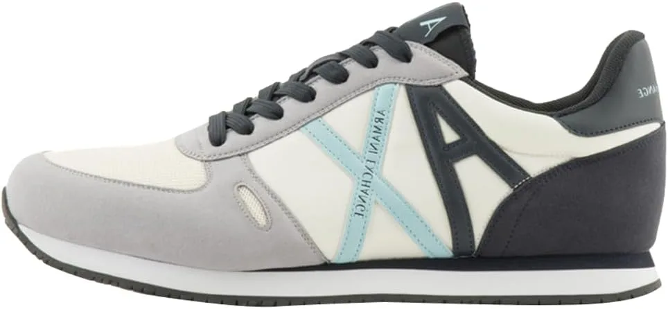 Мужские кроссовки Armani Exchange Rio Essential с боковым логотипом, белый