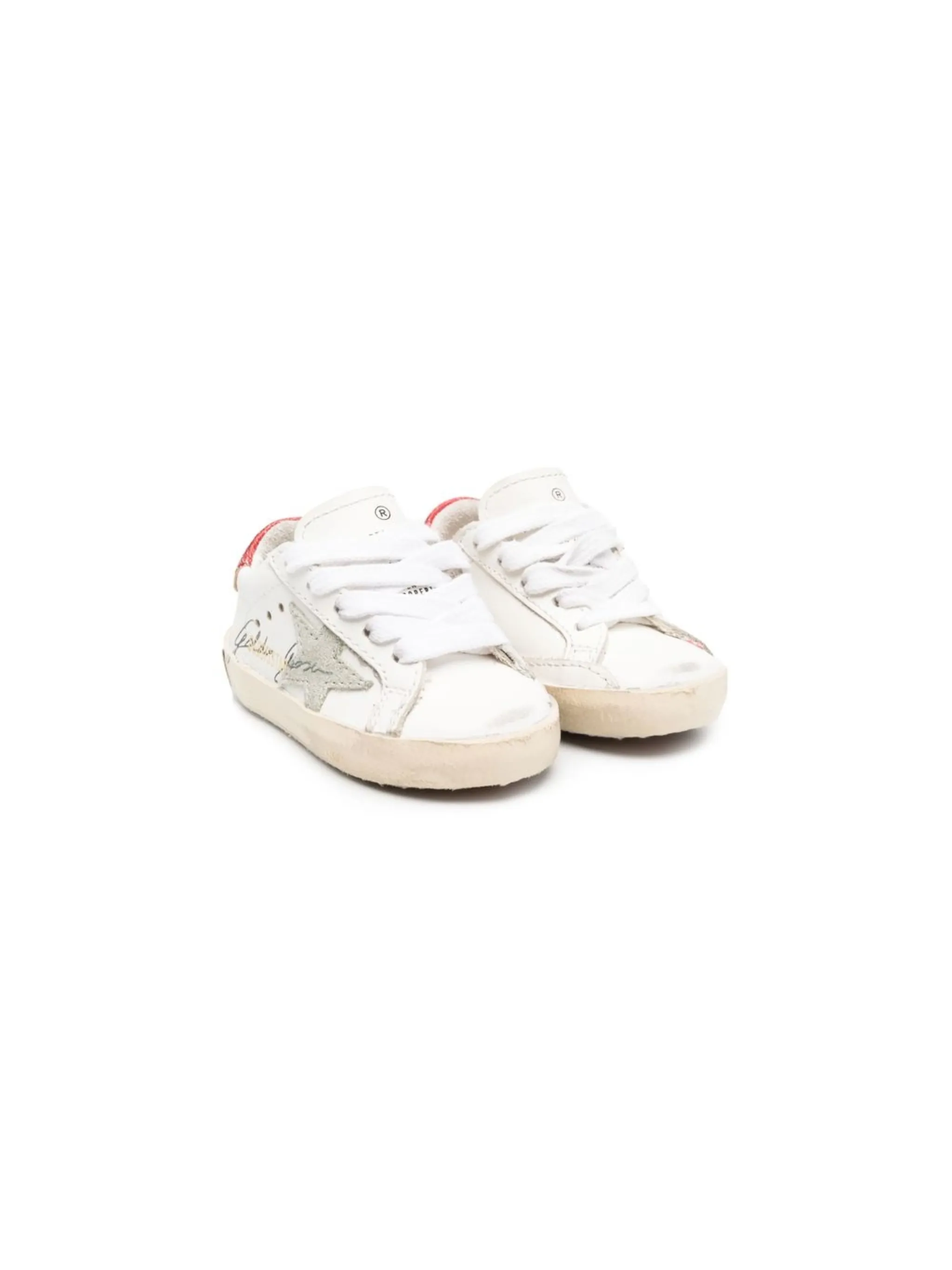 

Кеды с нашивками Golden Goose Kids, белый