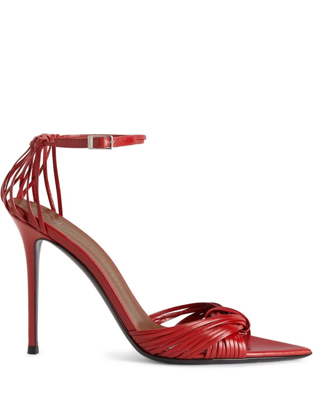 Сандалии с ремешком на щиколотке Giuseppe Zanotti, красный