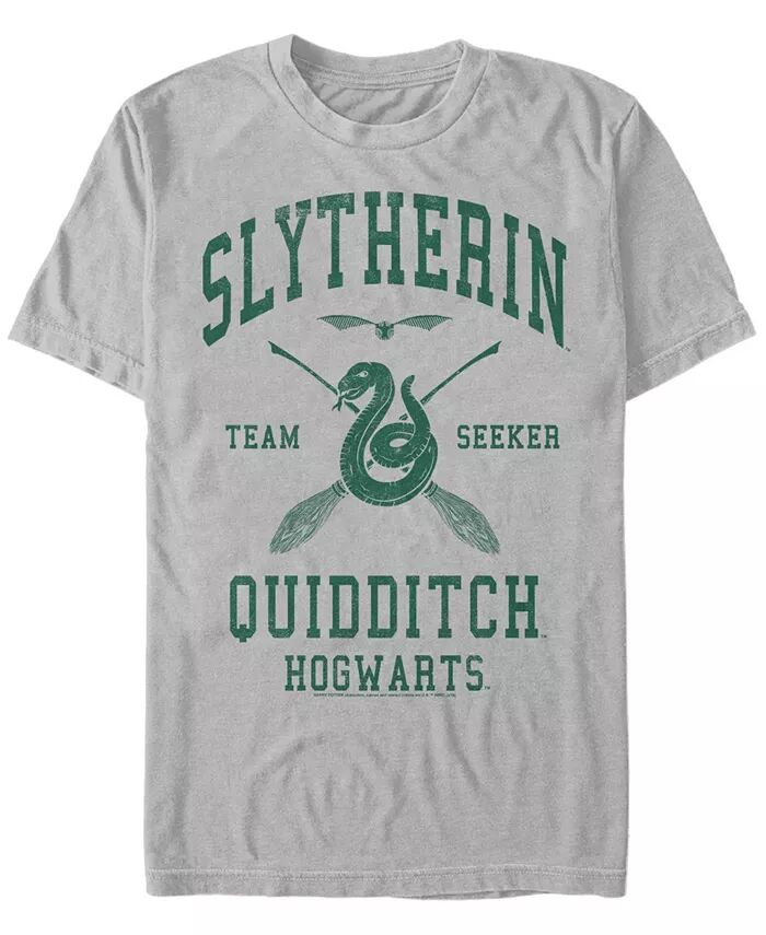 

Мужская футболка с коротким рукавом Slytherin Seeker Crew Fifth Sun, серебряный