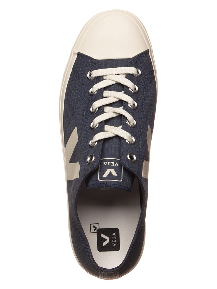 Кроссовки на шнуровке Veja Sneakers Wata II Low, цвет Dunkelblau/Creme — фото 4