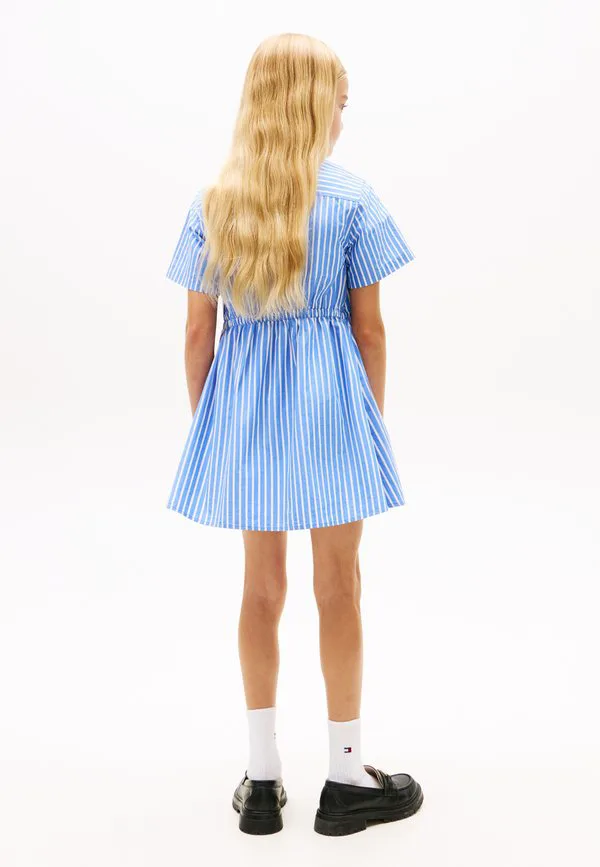 Платье-Рубашка в полоску из поплина Tommy Hilfiger, Empire Blue Stripes — фото 2