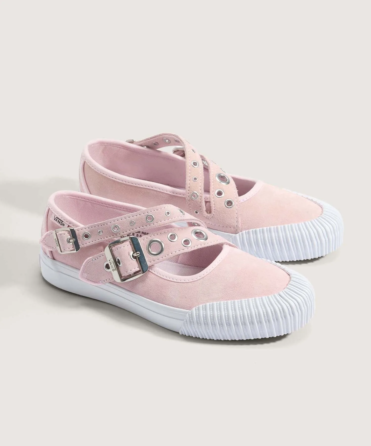 Женские кеды с двойными ремешками VANS Mary Jane светло-розовые — фото 2