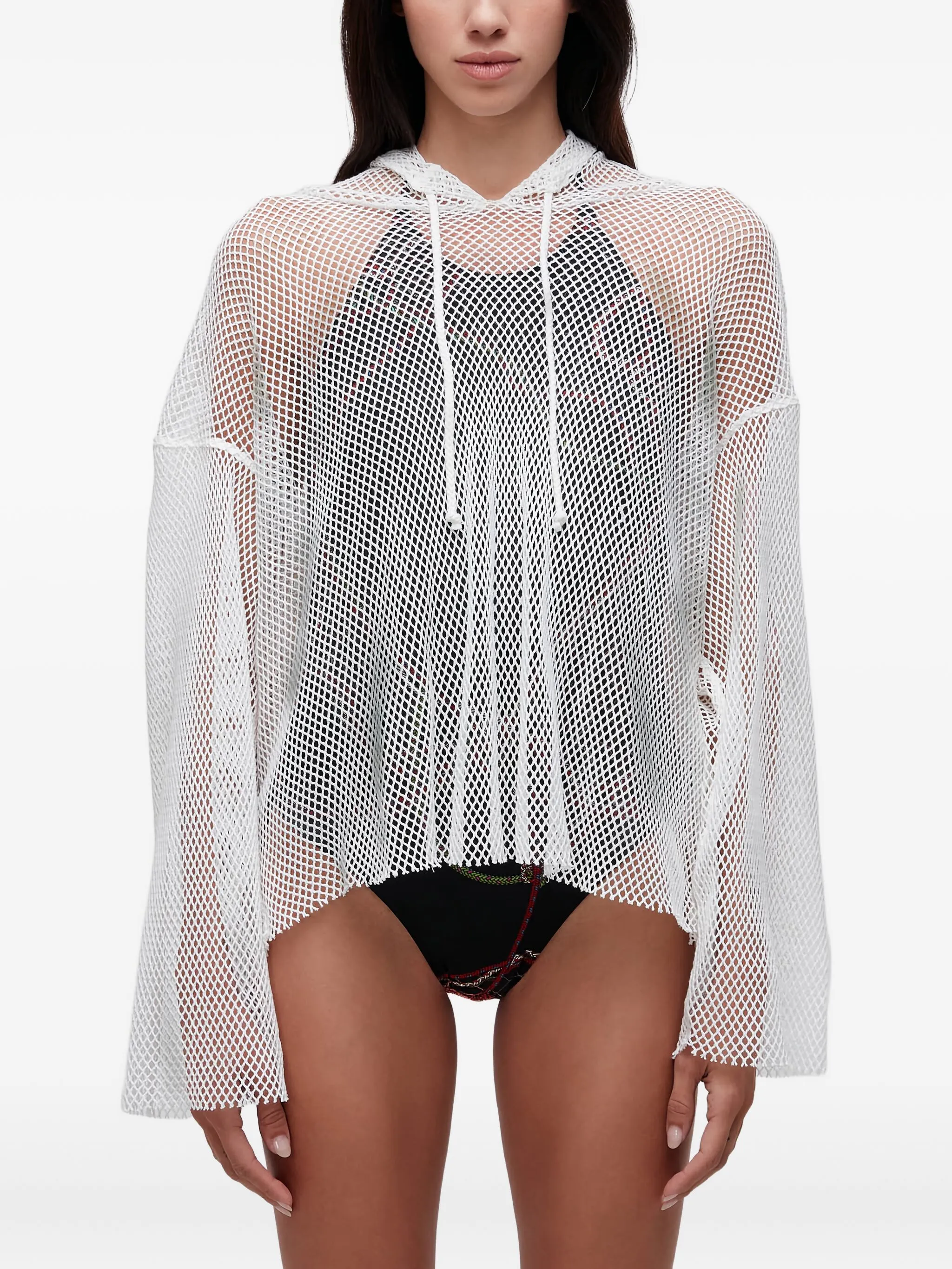 

Худи с сетчатой вставки Osklen, белый