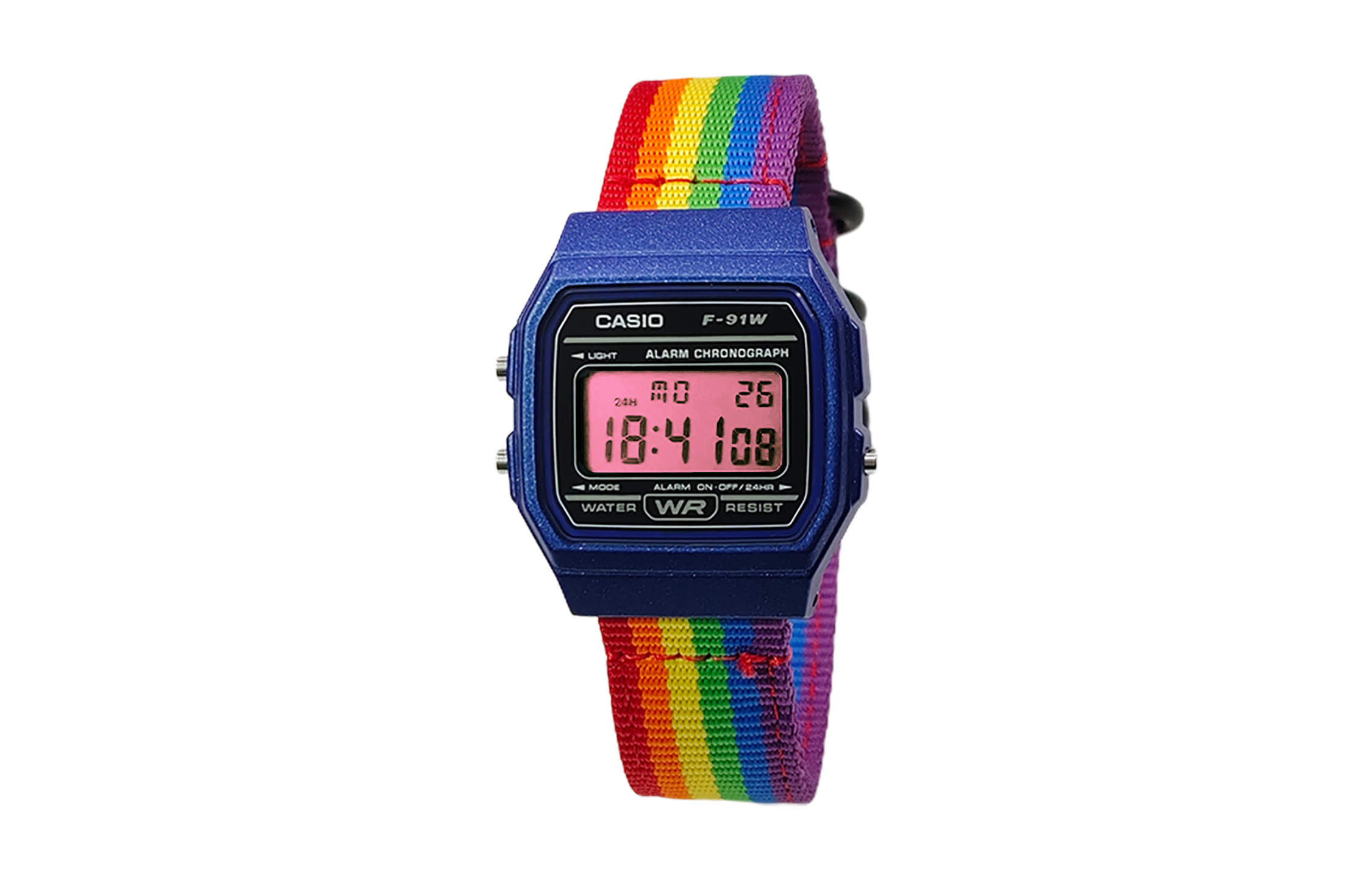 

CASIO Кварцевые часы унисекс с нейлоновым ремешком и черным циферблатом