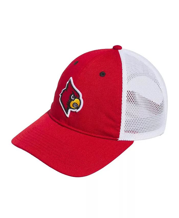 

Мужская красная шляпа-талисман Louisville Cardinals Slouch Trucker Adjustable Hat adidas