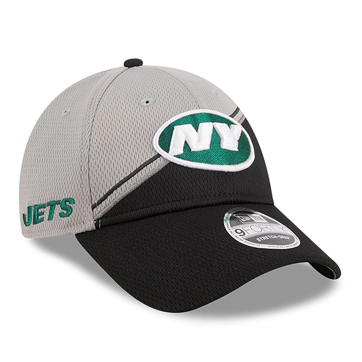 

Мужская регулируемая кепка New Era Grey/Black New York Jets 2023 Sideline 9FORTY