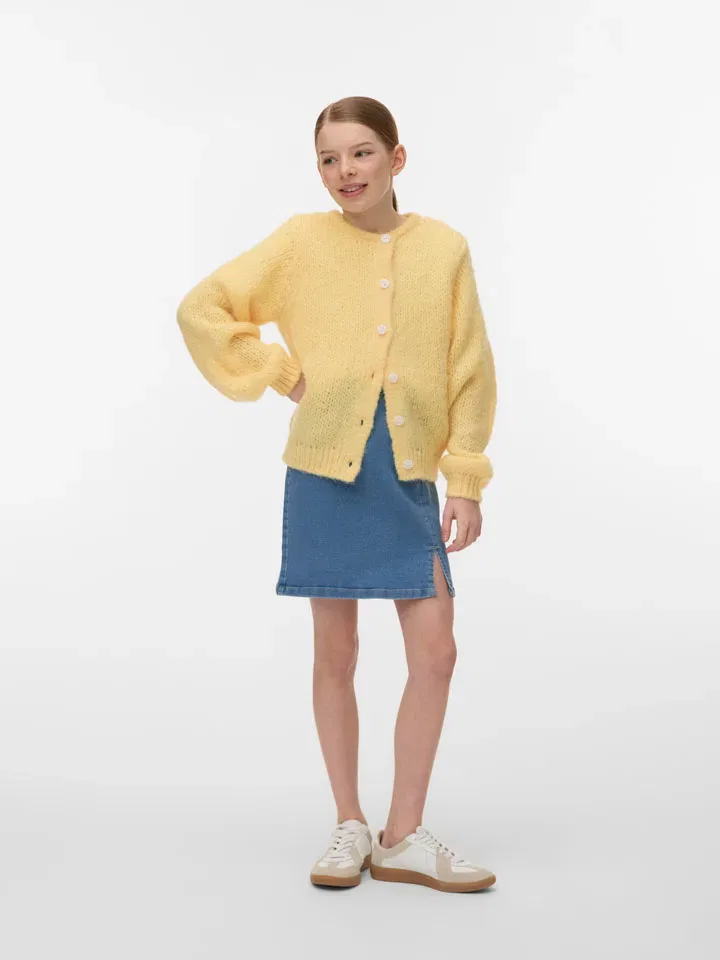 Кардиган из переработанного полиэстера, Vero Moda Girl, желтый