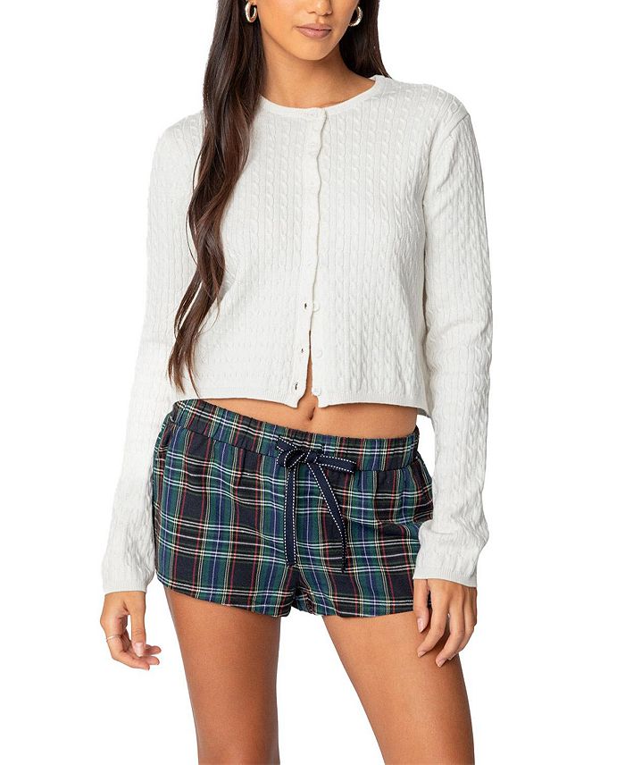 

Кардиган Crisada Cable Knit Edikted, белый