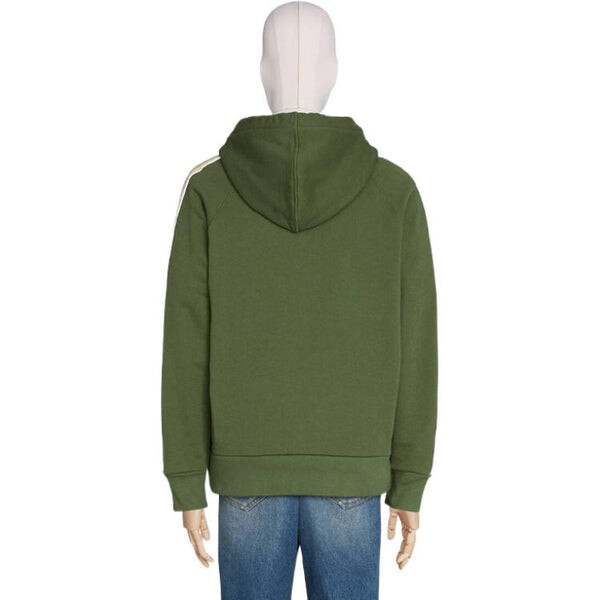 Толстовка Gucci Knitted Cotton Hooded Sweater, зеленая — фото 3