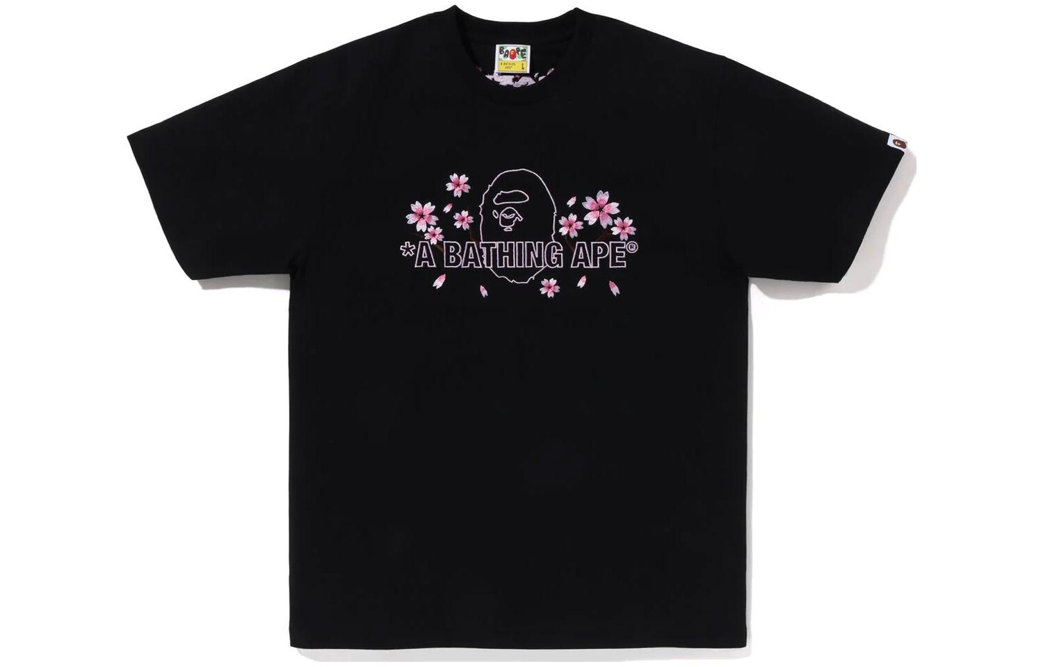 

Футболка BAPE Sakura SS23 A Bathing Ape, черный